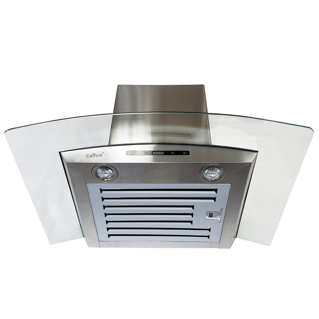 Crown PRO-D01/36 Professional 36" Stainless Steel Silver Wall Mount Range Hood - RenoShop